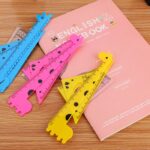 Set Penggaris Plastik Serbaguna dengan Motif Kartun 15 cm - Yellow - Image 2