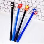 Pulpen Pen Pena Alat Tulis Tinta Gel Karakter Superhero - Spiderman - Image 5