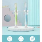 Sikat Gigi Silikon Extra Soft Finger Toothbrush Teether - Biru - Image 2