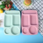 Piring Makan Anak 5 Sekat Bpa Free Aman Lingkungan - biru - Image 4