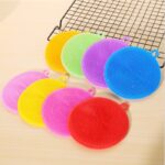 Spons Cuci Piring  Silikon Bahan Karet Bulat Serbaguna Anti Kuman - Orange - Image 2