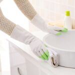 Sarung Tangan Karet Latex Cuci Piring  - Biru - Image 3