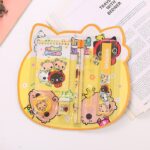 Set Alat Tulis Lucu Lengkap Pensil Penghapus Penggaris 8 In 1 - Blue 2 - Image 5