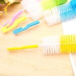 Sikat Pembersih Botol Susu 2in1 dengan Sikat Nipple dan Spon -  - Image 4