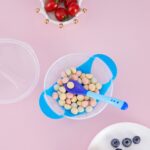 Set Mangkok  Bayi Silikon Anti Tumpah dengan Sendok dan Tutup - hijau - Image 2