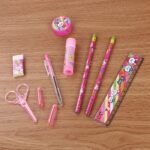Set alat tulis sekolah stationary set 10 pcs untuk pelajar - Pink - Image 3