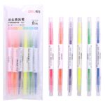 Stabilo Highlighter Pensil Warna 6pcs Warna Warni 2 in 1 - 