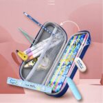 Kotak Pensil Tempat Alat Tulis 3D Timbul Dengan Motif Karakter - Space Rabbit - Image 4