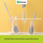 Spons dan Sikat Pembersih Untuk Botol dan Gelas dengan Gagang Panjang - Panjang - Image 2