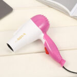 Alat Pengering Rambut NOVA N-658 Low Watt Hair Dryer Mini Lipat - pink - Image 2