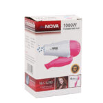 Alat Pengering Rambut NOVA N-658 Low Watt Hair Dryer Mini Lipat - pink - Image 3