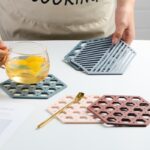 Alas Anti Panas Ramah Lingkungan Tatakan Panci Panas Multifungsi - Abu-abu - Image 4