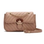 Tas Wanita Selempang  Korea Import Sling Bag Shoulder Crossbody Rantai - black - Image 4