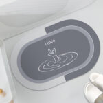 Keset Kaki Anti Slip Fleece Semi Fanel Minimalis Daya Serap Tinggi - im fine - Image 2