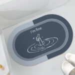 Keset Kaki Anti Slip Fleece Semi Fanel Minimalis Daya Serap Tinggi - im fine - Image 3