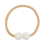 Tali Pengait Gorden Pengikat Kain Magnet Mutiara 1 Pcs - Silver - Image 2