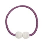 Tali Pengait Gorden Pengikat Kain Magnet Mutiara 1 Pcs - Silver - Image 3