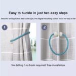 Tali Pengait Gorden Pengikat Kain Magnet Mutiara 1 Pcs - Silver - Image 4