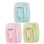 Pisau Satu Set Peeler Talenan - pink - Image 2