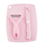 Pisau Satu Set Peeler Talenan - pink - Image 5