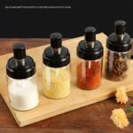 Toples Kaca Wadah Tempat Bumbu Dapur Dengan Sendok - Image 2