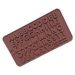 Cetakan Fontdant Alphabet Silikon Penghias Kue Food Grade BPA Free - alphabet