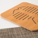 Tatakan Kayu Untuk Piring Gelas Panci Motif Hewan Dan Buah.  - Kecil Kelinci - Image 4