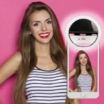 Lampu LED Ring Light Kecil Pada Handphone Untuk Selfie - Image 3