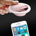 Lampu LED Ring Light Kecil Pada Handphone Untuk Selfie - Image 5