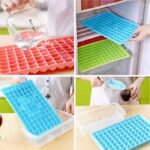 Cekatan Es Batu Plastik 96 Grid Warna Warni Serbaguna - Biru - Image 6