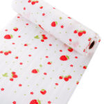 Alas Serbaguna Bahan Busa Plastik Anti Air Anti Slip 30x300 cm - pink polka putih - Image 5