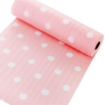 Alas Serbaguna Bahan Busa Plastik Anti Air Anti Slip 30x300 cm - pink polka putih - Image 6