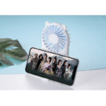 Kipas Angin Pocket Mini Portable 2 in 1 Mini Fan USB - pink - Image 4