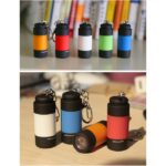 Gantungan Kunci Senter LED Mini USB Reachargeable Waterproof - biru muda - Image 3