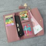 Dompet Lipat Panjang Korea Wanita Simple Polos Import - Blue - Image 3