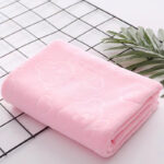 Handuk Mandi Bayi Jumbo Bahan Microfiber Motif Bear 70 x 140 cm - orange - Image 3