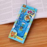 Set alat tulis sekolah stationary set 5 pcs untuk pelajar - Blue - Image 5