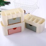 Wadah Plastik Kotak Peralatan Make Up Tempat Kosmetik Alat Makeup - Biru - Image 2
