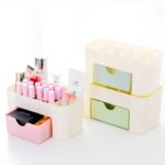 Wadah Plastik Kotak Peralatan Make Up Tempat Kosmetik Alat Makeup - Biru - Image 4