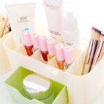 Wadah Plastik Kotak Peralatan Make Up Tempat Kosmetik Alat Makeup - Biru - Image 5