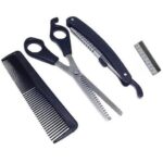 Set Gunting Zigzag Pisau Cukur dan Sisir Alat Cukur 3 in 1 - Image 2