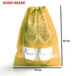 Tas Tali Serut Penyimpanan Sepatu dan Sendal Multifungsi - besar khaky