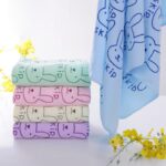 Handuk Mandi Baju Kimono Dewasa Karakter Wearable Towel - Biru - Image 4