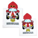 Handuk Mandi Kimono Untuk Anak Hoodie Dengan Motif Karakter - minicar - Image 2