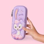 Kotak Pensil Tempat Alat Tulis 3D Timbul Dengan Motif Karakter - rabbit ungu