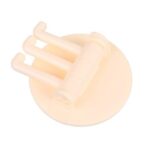 Gantungan Tempelan Dinding Plastik Tanpa Paku 3 Tingkat - cream