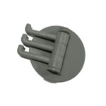 Gantungan Tempelan Dinding Plastik Tanpa Paku 3 Tingkat - abu hijau