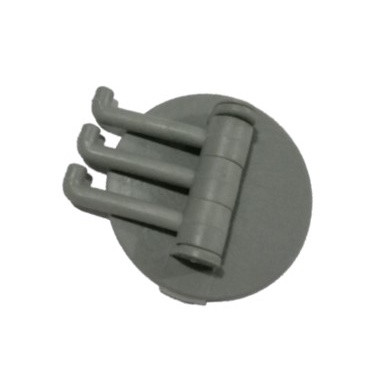 20230531085217b23030d2c21385db0d0342927e9966c2 Gantungan Tempelan Dinding Plastik Tanpa Paku 3 Tingkat - abu hijau - Image 1