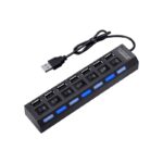 Kabel Colokan USB Hub On Off 4 Port dengan Lampu LED  - 7 port