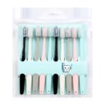 Sikat Gigi Bahan Arang Serat Bambu Kembut Isi 10 Pcs - pastel